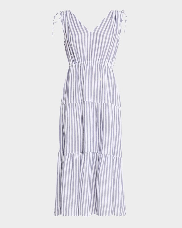 Suzette Striped Midi Dress